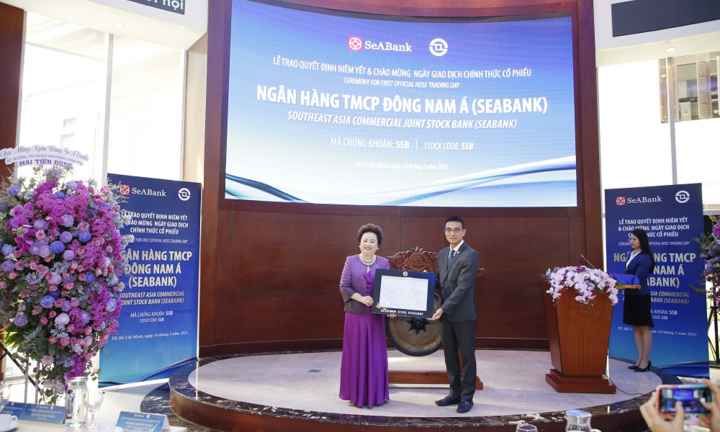 Hơn 1,2 tỷ cổ phiếu SeABank chính thức giao dịch trên sàn chứng khoán