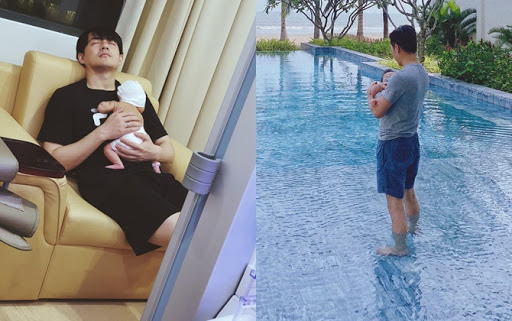 Những ông bố nổi tiếng chăm con khéo trong showbiz Việt