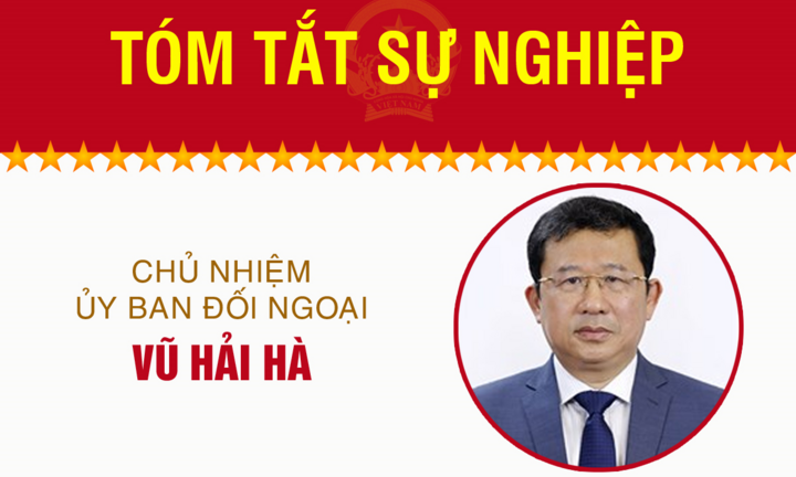 Infographic: Sự nghiệp Chủ nhiệm Ủy ban Đối ngoại Vũ Hải Hà
