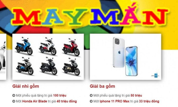 Cảnh báo khẩn chương trình khuyến mại trúng thưởng trên levang2021vn.com