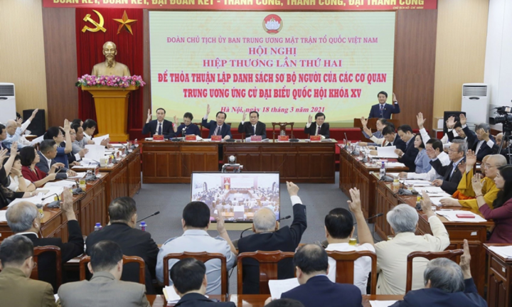 Hôm nay, hiệp thương lần cuối chốt danh sách ứng cử viên ĐBQH ở Trung ương