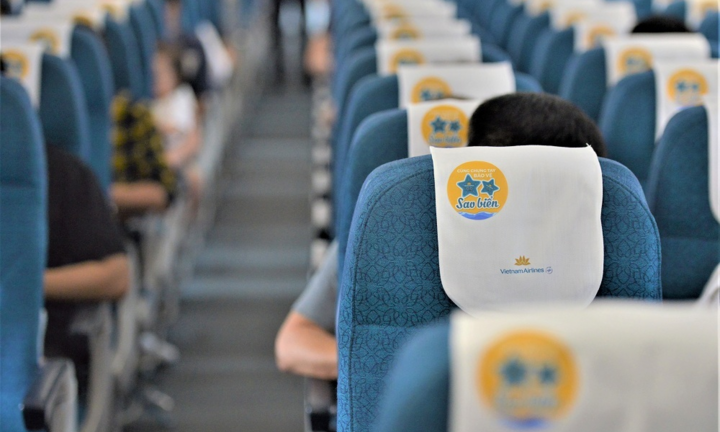 Lan tỏa thông điệp bảo vệ sao biển trên các chuyến bay đến Phú Quốc