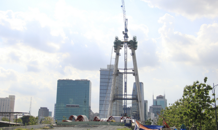 Ảnh: Cầu Thủ Thiêm 2 vẫn 'án binh bất động' sau những lần lỗi hẹn