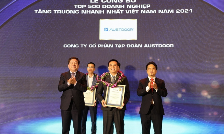 Tập đoàn Austdoor vào Top 10 doanh nghiệp tăng trưởng nhanh nhất Việt Nam