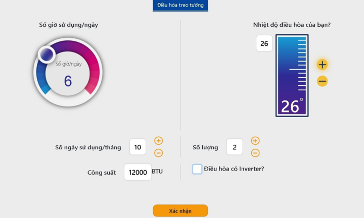 Triển khai công cụ giúp khách hàng ước tính sản lượng tiêu thụ điện sinh hoạt
