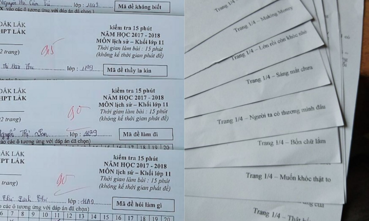 Mẹo ra đề siêu đỉnh của thầy cô khiến học trò hết đường gian lận khi làm bài thi