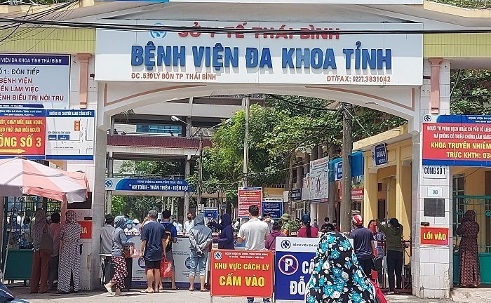 Phong tỏa tạm thời Bệnh viện Đa khoa Thái Bình 