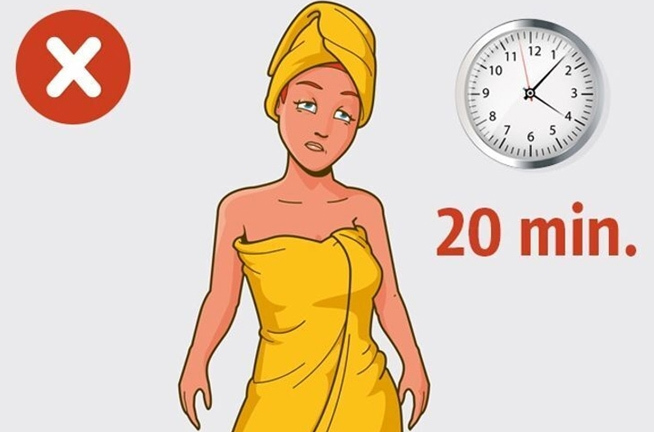 Tắm trong bao nhiêu phút được coi là quá lâu, hại da và sức khỏe?