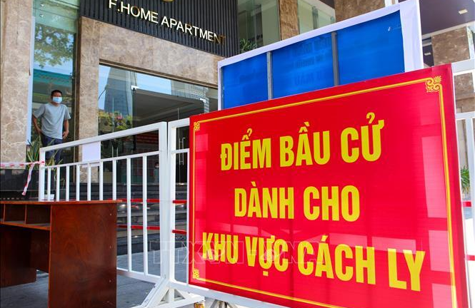 Thực hiện nghiêm quy trình bầu cử tại khu vực cách ly tập trung, phong tỏa