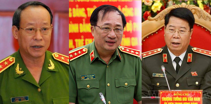 3 Thượng tướng thôi chức vụ Thứ trưởng Bộ Công an từ 1/6