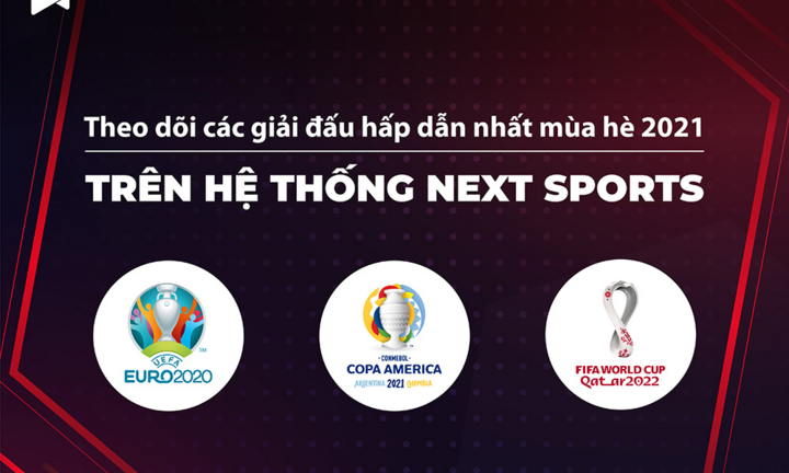 Next Media sở hữu trọn vẹn Copa America, Vòng loại World Cup và UEFA EURO