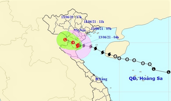 Bão số 2 giật cấp 10, đổ bộ vào đất liền từ Thái Bình đến Nghệ An