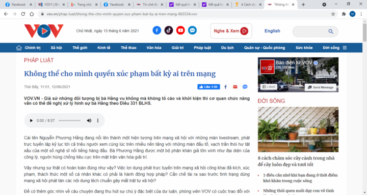 Tấn công mạng Báo Điện tử VOV: Không thể ngang nhiên thách thức luật pháp