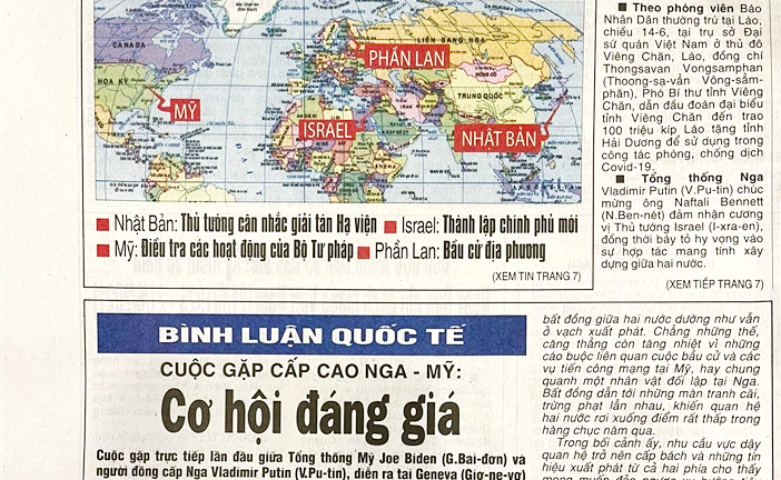 Báo Nhân Dân thay đổi cách phiên âm tên riêng nước ngoài