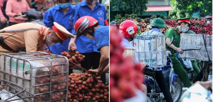 Công an Bắc Giang căng mình điều tiết giao thông trong mùa thu hoạch vải thiều