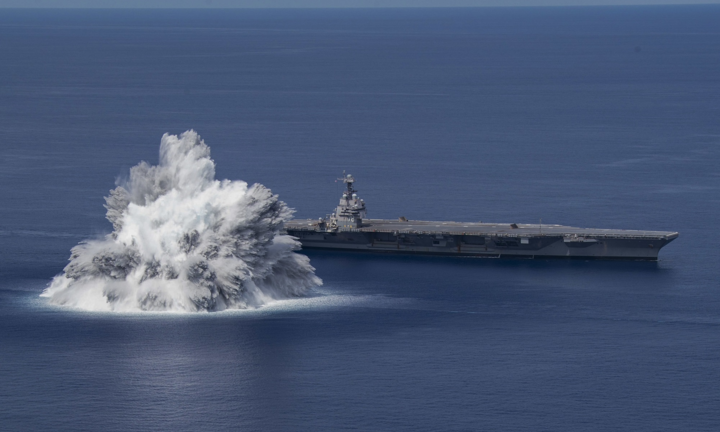 Hải quân Mỹ thử nghiệm khả năng chiến đấu của tàu sân bay USS Gerald R. Ford