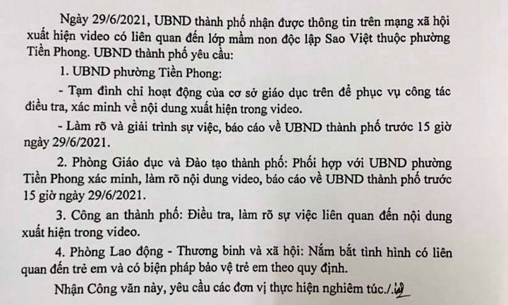 Trẻ bị nhét giẻ vào miệng: Đình chỉ hoạt động lớp mầm non