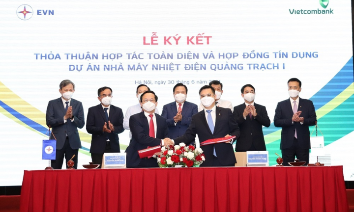 EVN và Vietcombank ký hợp tác toàn diện và tài trợ cho Nhiệt điện Quảng Trạch 1