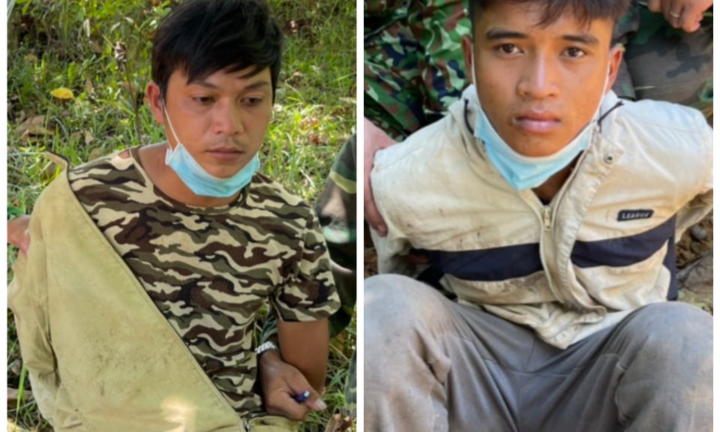 Biên phòng Quảng Trị bắt 2 thanh niên chở hơn 1 tạ thuốc nổ ở khu vực biên giới