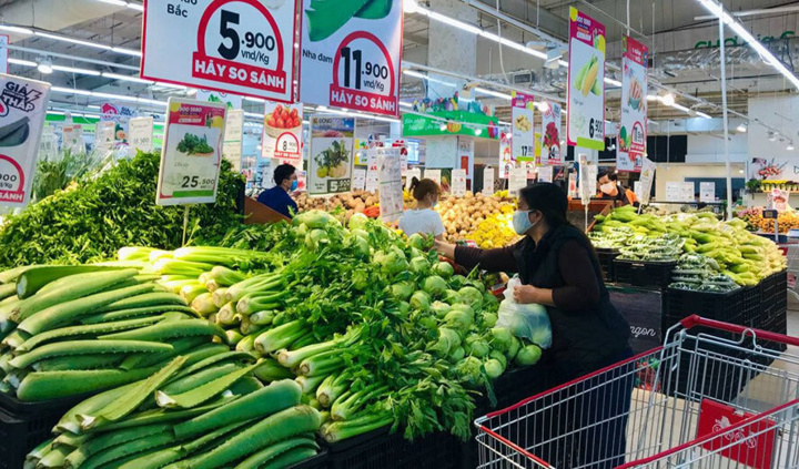 Chợ, siêu thị đảm bảo đầy đủ hàng thiết yếu cho người dân Thủ đô