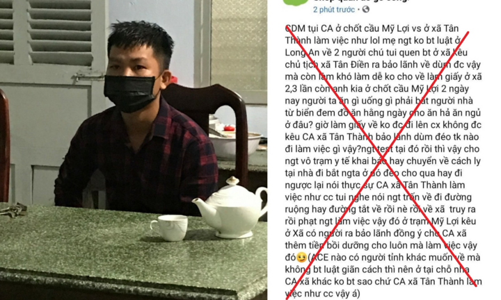 Người thân từ TP.HCM về bị giám sát y tế, nam thanh niên lên mạng chửi bới