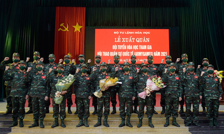 Đội tuyển Hóa học Việt Nam xuất quân tham dự Army Games 2021