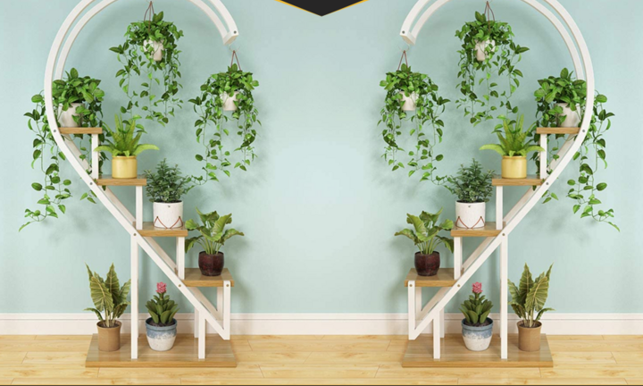 Không gian sống xanh độc đáo với kệ để hoa của Trung Hiếu Decor