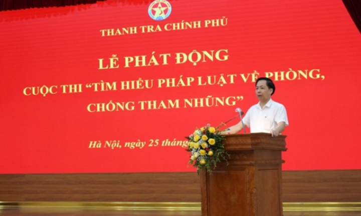 Phát động cuộc thi 'Tìm hiểu pháp luật về phòng, chống tham nhũng'