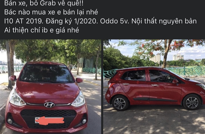 'Treo xe' hàng tháng trời, tài xế Grab ngậm ngùi rao bán xe, lấy tiền trả nợ