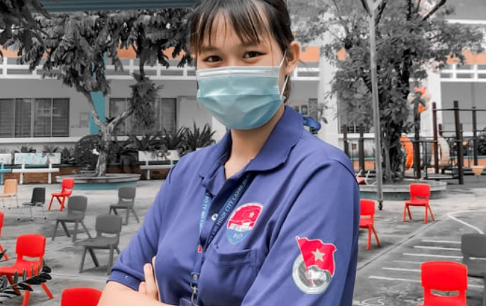 Ba tháng tình nguyện hỗ trợ chống dịch của nữ sinh Tiền Giang