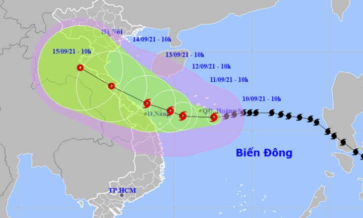 Bão số 5 giật cấp 12 đang quần thảo quần đảo Hoàng Sa