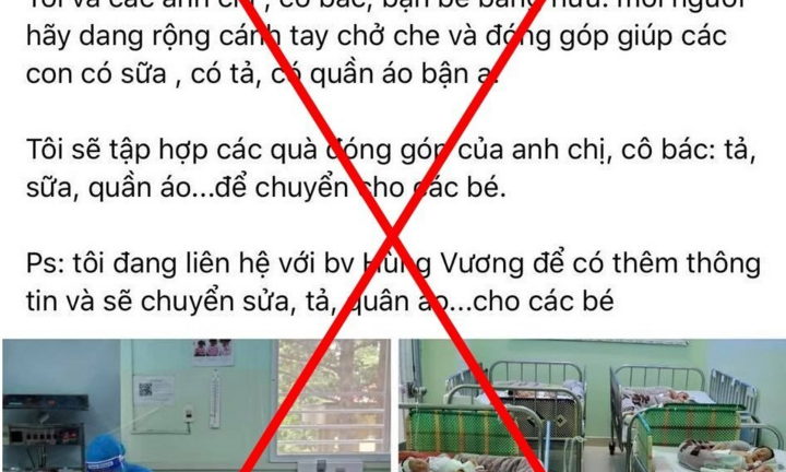 'Hàng trăm trẻ mồ côi vì COVID-19 không ai chăm sóc' là tin sai sự thật
