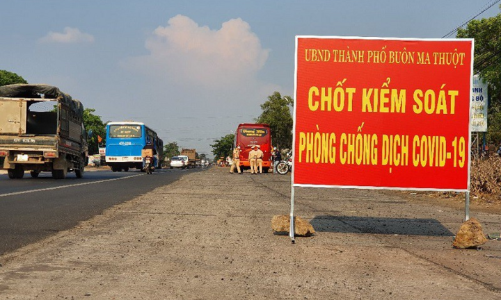 Đắk Lắk thêm 10 ca mắc COVID-19, trong đó một người là cảnh sát giao thông