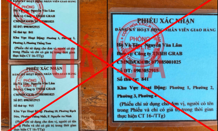 Bà Rịa – Vũng Tàu: Nhân viên giao hàng làm giả giấy đi đường vượt chốt kiểm dịch
