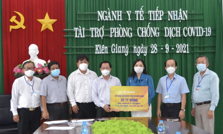 Sun Group hỗ trợ thêm 25 tỷ giúp Kiên Giang chống dịch, chuẩn bị mở cửa Phú Quốc