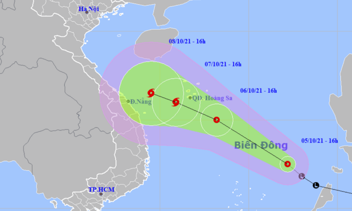 Áp thấp nhiệt đới hình thành trên Biển Đông, khả năng mạnh thành bão