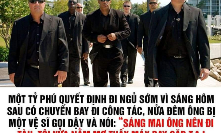 Câu đố oái oăm: Vì sao tỷ phú đuổi việc vệ sĩ cứu mạng mình?