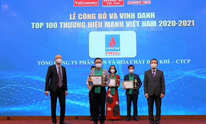 Đạm Phú Mỹ được vinh danh Top 100 Thương hiệu mạnh Việt Nam 2020 - 2021