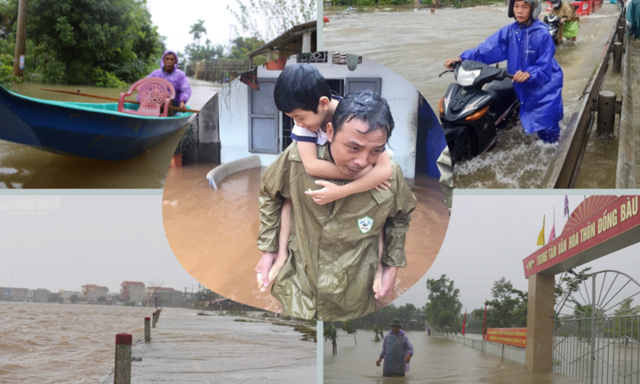 Mưa trắng trời, miền Trung - Tây Nguyên chìm trong biển nước, sạt lở chia cắt