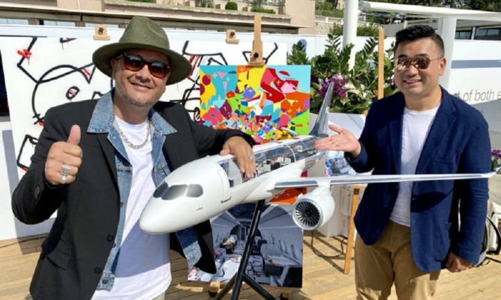 Airbus mời nghệ sĩ danh tiếng Cyril Kongo vẽ lên máy bay