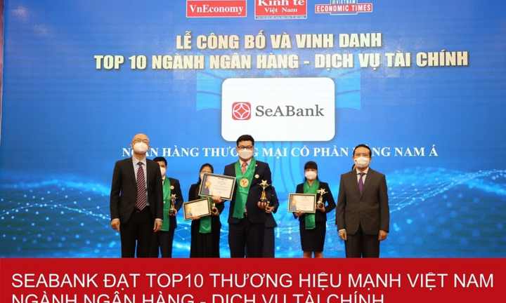 SeABank lọt Top 10 Top 25 Thương hiệu tài chính dẫn đầu Việt Nam 2021 