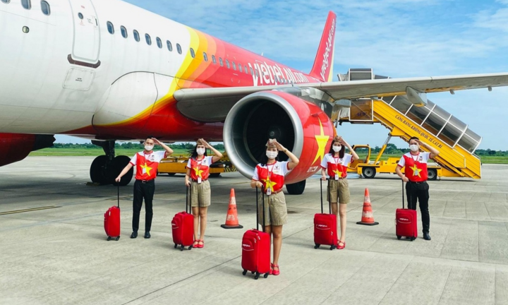 Vietjet khôi phục 48 đường bay nội địa đón khách trên những chuyến bay xanh
