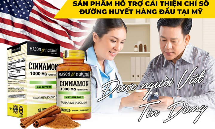 Mason Cinnamon - Sản phẩm được nhiều người bệnh tiểu đường tin dùng