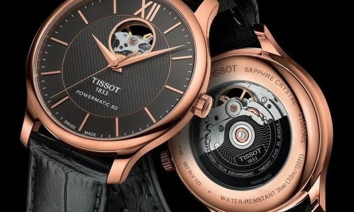 Những mẫu đồng hồ Tissot Open Heart lộ máy được săn lùng