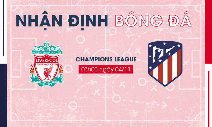 Nhận định bóng đá Liverpool vs Atletico Madrid vòng bảng Champions League