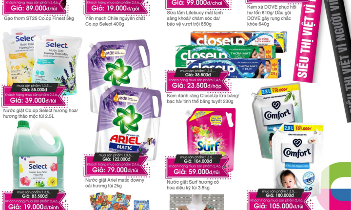 Tặng khách hàng ưu đãi lớn khi mua sắm tại Co.opmart và Co.opXtra