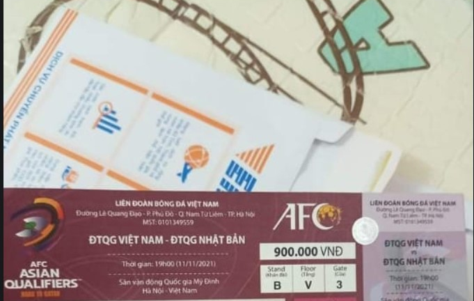 Giá vé chợ đen trận Việt Nam - Nhật Bản giảm một nửa vẫn ít người mua