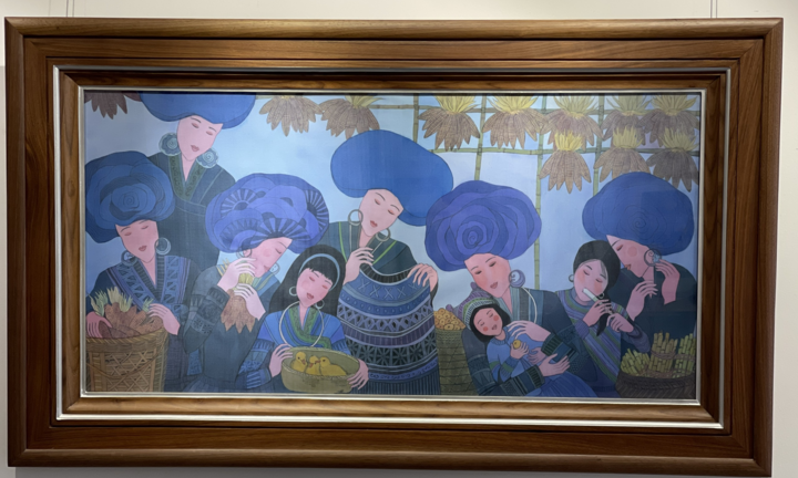 Những bức tranh độc đáo về phụ nữ Tây Bắc của họa sĩ Sài Gòn