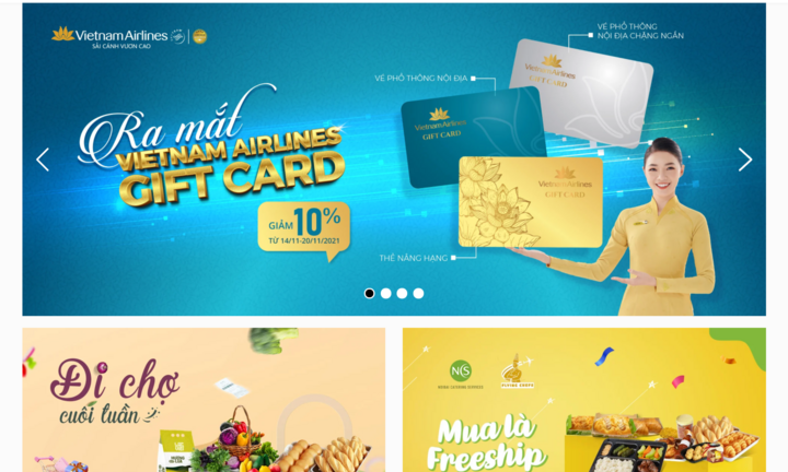 Vietnam Airlines lập sàn thương mại điện tử