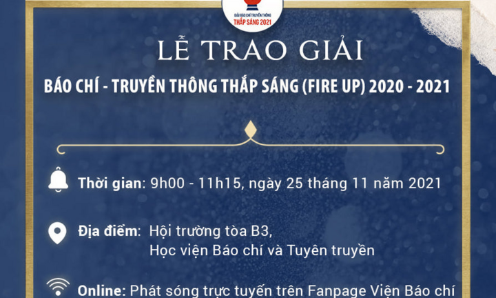 Sắp trao giải Báo chí - Truyền thông Thắp sáng 2020-2021